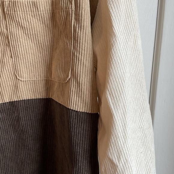 Cider Casual Button Down Shirt Brown and Cream - Picture 4 of 4